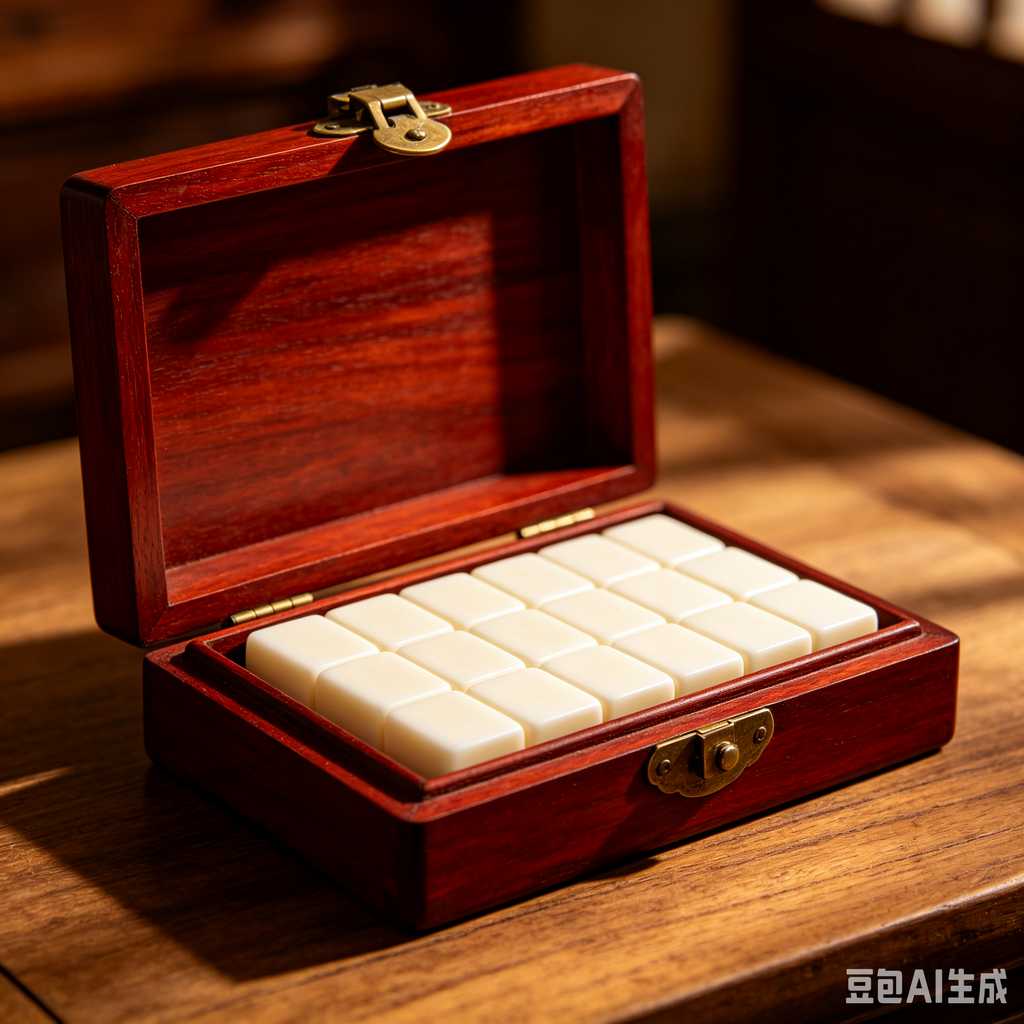 pink crystal mahjong set